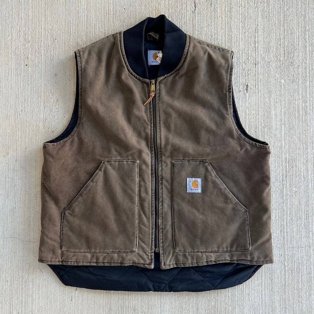 Carhartt VQ1882 brown work wear vest